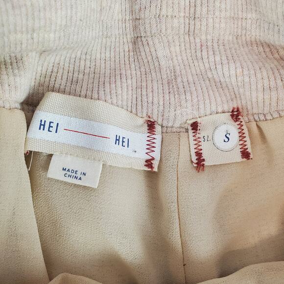 Anthropologie HEI Sequin Pants Sz S Sparkle Jogger Stretch Club Holiday Parrty - Picture 7 of 12